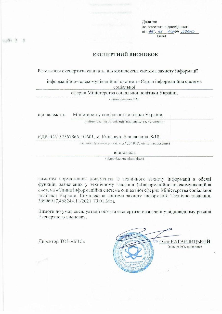 Єкспертний висновок